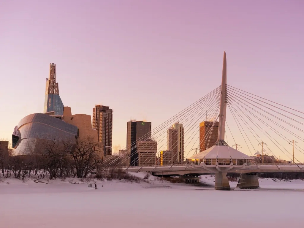 Peaceful snow in Winnipeg Manitoba Canada