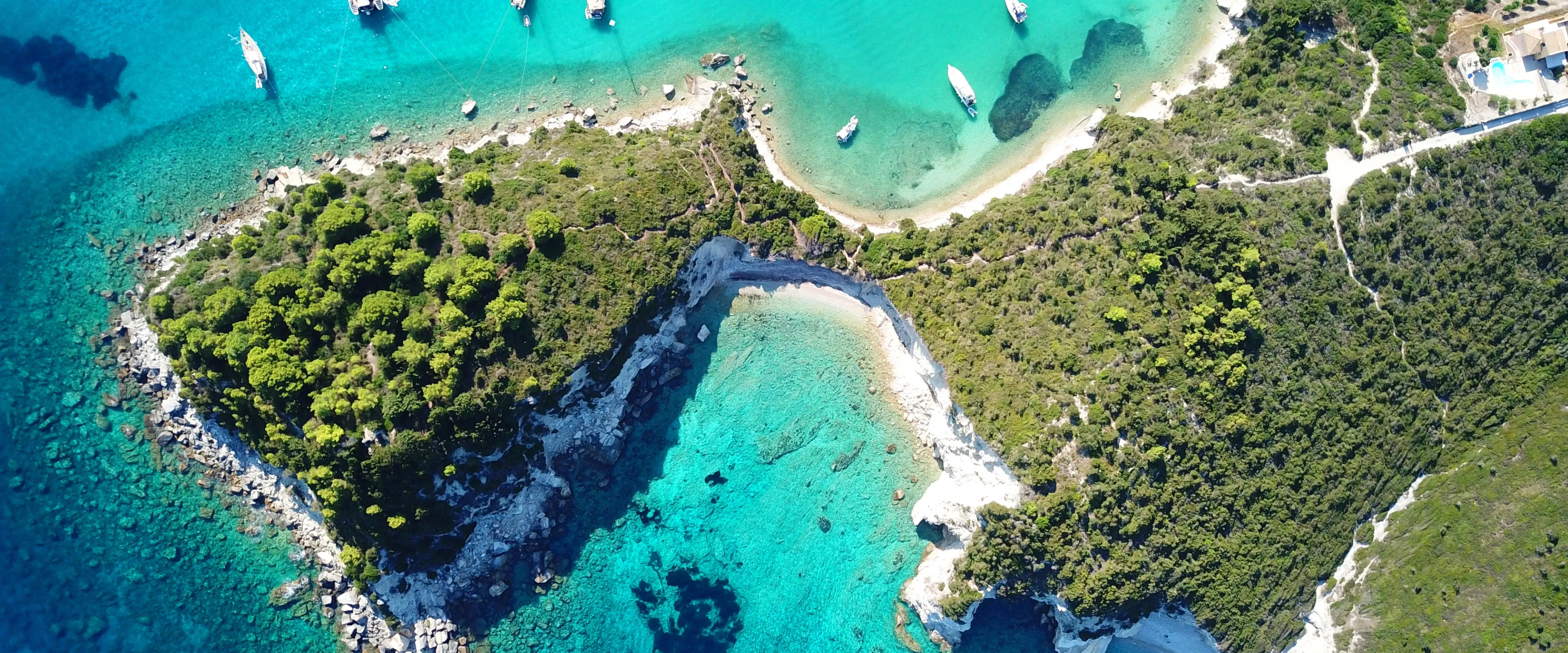 Aerial view of the Cayman Islands